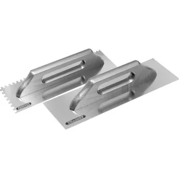 Zednické hladítko Antikorové hladítko 380 x 130 mm, 10 x 10 zubů 1/25 - S-73310