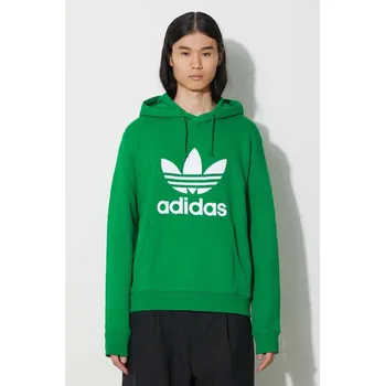 Dámská mikina Bavlněná mikina adidas Originals Adicolor Classics Trefoil, M, zelená, 77X