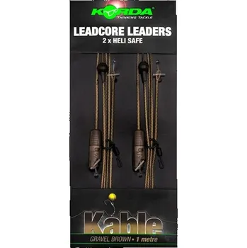 KORDA - Hotové montáže Leadcore Leader Heli Safe 1 m Gravel 2 ks