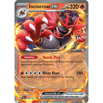 Volný čas Pokémon Incineroar ex TEF 034/162