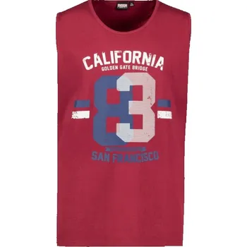 Pánské tílko Pánské tílko ADAMO bez rukávů GOLDEN GATE bordó s potiskem 4XL - 12XL Adamo ODE-AD-131412-590 - 4XL