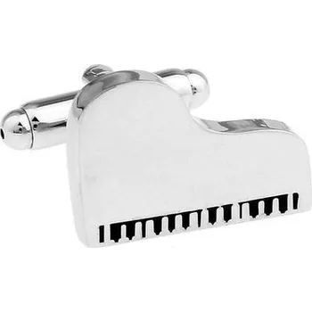 Manžetový knoflíček AE production Manžetové knoflíčky KLAVÍR - stříbrné