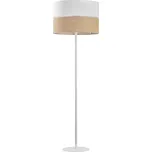 TK Lighting Linobianco stojací lampa 1x15 W bílá-hnědá 5241