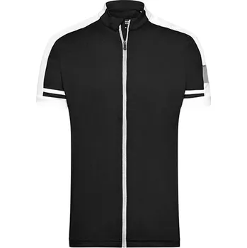 Pánská móda James&amp;Nicholson Pánský cyklistický dres JN454 Black S