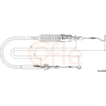 Plynové lanko Lanko plynu COFLE CFE14.4304