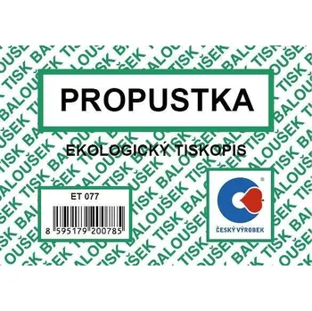 Baloušek Tisk ET077 propustka A7 50…