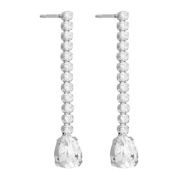 Náušnice Stříbrné visací náušnice s krystaly Swarovski VICTORIA CRUZ A4369-07HT + DÁREK ZDARMA