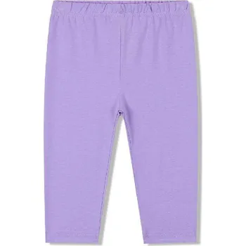 Dívčí oblečení DÍVČÍ 3/4 LEGÍNY BAVLNĚNÉ JEDNOBAREVNÉ Barva: Fialková, Velikost: 98