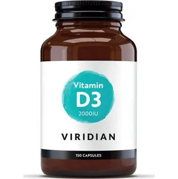Viridian Nutrition Viridian Vitamin D3 2000iu, 150 ks
