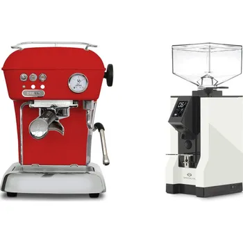 Kávovar Ascaso Dream ONE, Love Red + Eureka Mignon Specialita, BL white