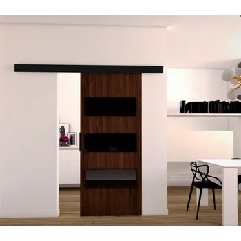 Interiérové dveře Posuvné dveře STANDART MIX E90, Wenge/Černá