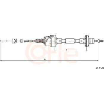 Auto-moto Tažné lanko, ovládání spojky COFLE 11.2561