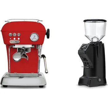 Kávovar Ascaso Dream ONE, Love Red + Eureka Zenith 65 Touch, black
