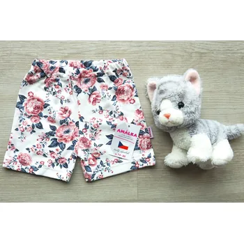 AMÁLKA Bavlněné kraťasy, květy Velikost: 92-98