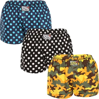 Dámské trenýrky 3PACK dámské trenky Styx art klasická guma vícebarevné (3K15901) L Možnost vrácení zboží ZDARMA do 120 dnů!