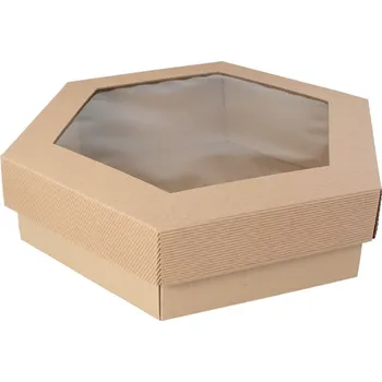 Jednorázové nádobí Think`n green Party box o oknem 315/315/90mm 10ks