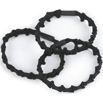 Gumičky do vlasů 3 kusy - 2 černá