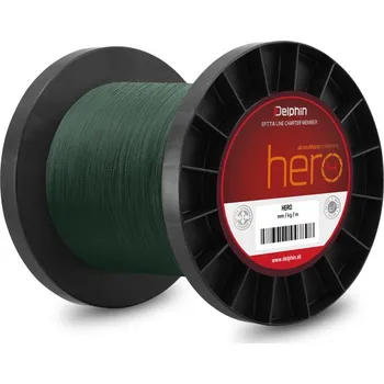 Delphin HERO zelená Průměr: 0,12 mm, Nosnost: 18 lb, Návin: 1000 m