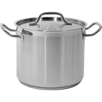 Hrnec Yato Gastro Hrnec vysoký s poklicí NEREZ 24x20cm 9l, YG-00003