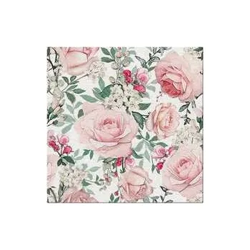Papírový ubrousek Ubrousky PAW AIRLAID 40x40 cm Gorgeous Roses [50 ks],rychlé dodání