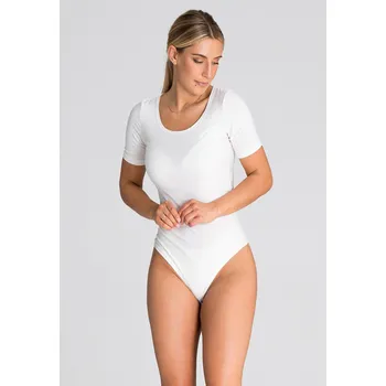 Body Body s krátkým rukávem, kulatým výstřihem M950 Barva: Smetanová, Velikost: L