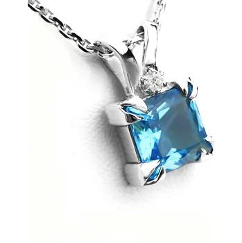 Náhrdelník Stuchlík zlatý náhrdelník s topazem 023609