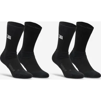 Pánské ponožky TARMAK Basketbalové ponožky SO900 NBA (2 páry) 48/50 ČERNÁ
