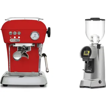 Kávovar Ascaso Dream ONE, Love Red + Eureka Helios 65, grey