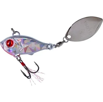 Umělá nástraha Tail Spinner Gunki Shocker Vib 35mm 20,1g White Holo