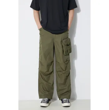 Pánské kalhoty Kalhoty Maharishi M.A.L.I.C.E. M51 Cargo Pants Cotton Hemp Twill 28, L, zelená, 91X