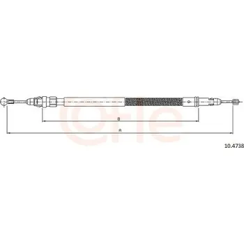 Lanko parkovací brzdy Tažné lanko, parkovací brzda COFLE 10.4738