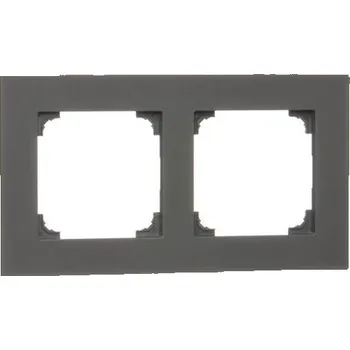 vypínač Rámeček dvojnásobný Simon 55 Line grafit matný