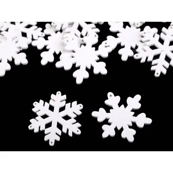 Dřevěná dekorace VLOČKA vzor B