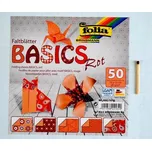 Papíry na ORIGAMI 15x15 cm ČERVENÉ