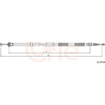 Auto-moto Tažné lanko, parkovací brzda COFLE 12.0714