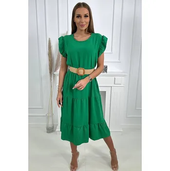 Dámské šaty Šaty s volánky zelené Kesi zelená 2239695