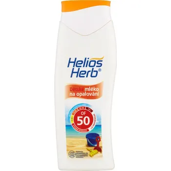 Přípravek na opalování Helios Herb dětské mléko na opalování SPF50 200 ml Water resistant