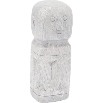 Zahradní lavice H&L Etnická soška Beeld, 20cm, šedá