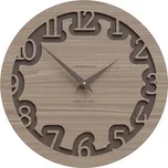Hodiny CalleaDesign 10-002-85 Labyrinth 30 cm černý ořech