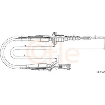 Auto-moto Tažné lanko, ovládání spojky COFLE 18.6100