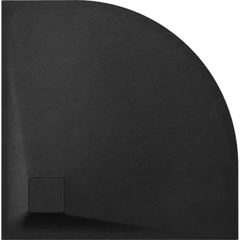 Sprchová vanička BPS-koupelny Čtvrtkruhová akrylátová sprchová vanička HYD-RSV-ALBA 80x80 černá