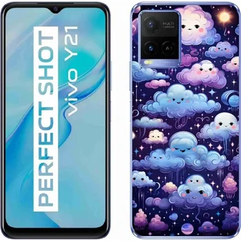 Pouzdro na mobilní telefon Gelový kryt mmCase na Vivo Y21/Y21s/Y33s - mráčky