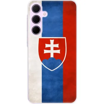 Pouzdro na mobilní telefon Odolné silikonové pouzdro iSaprio - Slovakia Flag - Samsung Galaxy A55 5G