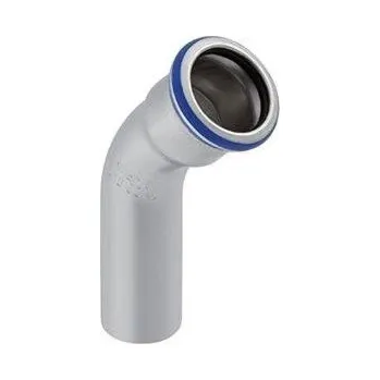 Vodovodní potrubí Geberit MAPRESS koleno 45°, DN12, s jedním zásuvným koncem, lisovací, voda, nerez ocel