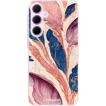 Pouzdro na mobilní telefon Odolné silikonové pouzdro iSaprio - Purple Leaves - Samsung Galaxy A35 5G