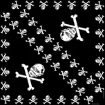 Šátek bavlna lebka