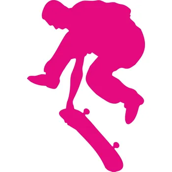 Samolepící dekorace ON-DESIGN Samolepka TRIK NA SKATEBOARDU Barva: purpurová