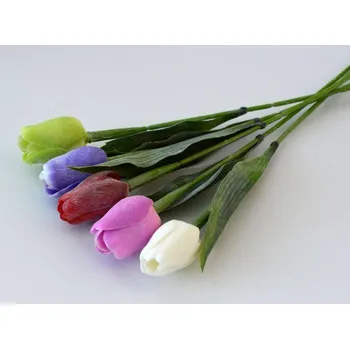 umělá květina Umělý květ Tulipán 1 ks fialový