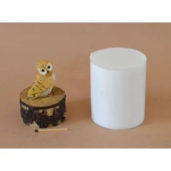 Silikonová forma - Sovička na pařezu I - 55 x 55 x 80 mm