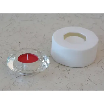 Silikonová forma - svícen Diamant prům. 77 x 27 mm
